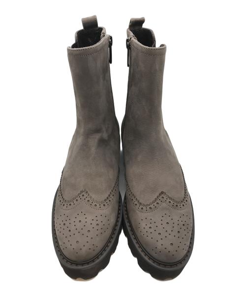 卑弥呼（ヒミコ）卑弥呼 (ヒミコ) メダリオンサイドゴアトラックソールブーツ ブラウン サイズ:24の古着・服飾アイテム