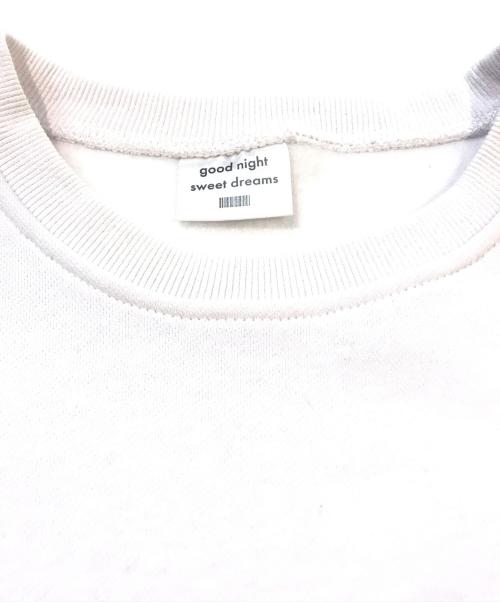 goodnight5tore（グッドナイトストア）goodnight5tore (グッドナイトストア) スウェット ホワイト サイズ:Lの古着・服飾アイテム