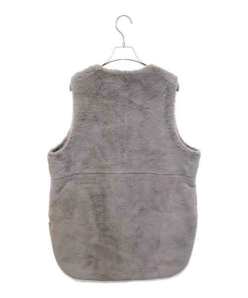 QTUME（クチューム）QTUME (クチューム) Fack muton middle gilet　482-24501 ベージュ サイズ:38の古着・服飾アイテム