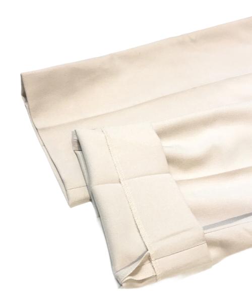 PUBLIC TOKYO（パブリックトウキョウ）PUBLIC TOKYO (パブリックトウキョウ) エバークリースワイドテーパードスラックス　151541006 ベージュ サイズ:03の古着・服飾アイテム