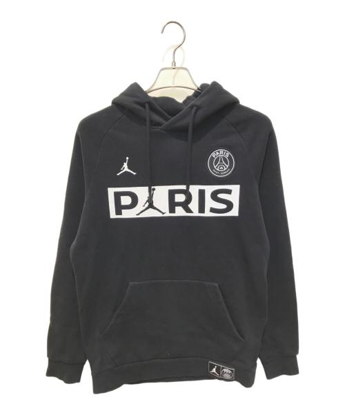 AIR JORDAN（エア ジョーダン）AIR JORDAN (エア ジョーダン) PSG (パリ・サンジェルマンFC) プリントロゴパーカー ブラック サイズ:Sの古着・服飾アイテム