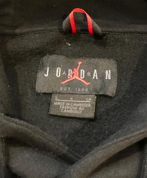 AIR JORDAN（エア ジョーダン）AIR JORDAN (エア ジョーダン) PSG (パリ・サンジェルマンFC) プリントロゴパーカー ブラック サイズ:Sの古着・服飾アイテム