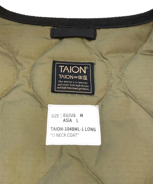 TAION（タイオン）TAION (タイオン) ミリタリー クルーネック ダウンコート　104BML-1 ブラック サイズ:US/Mの古着・服飾アイテム