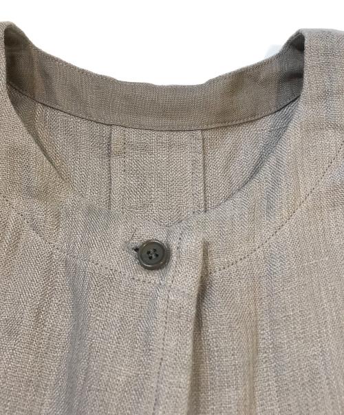 中川政七商店（ナカガワマサシチショウテン）中川政七商店 (ナカガワマサシチショウテン) リネンロングベスト　18-148-705 グレー サイズ:表記無しの古着・服飾アイテム