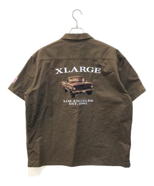X-LARGE（エクストララージ）X-LARGE (エクストララージ) シャツ　101241014003 ブラウン サイズ:XLの古着・服飾アイテム