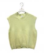 URUウル）の古着「ニットベスト　23FUK01」｜グリーン