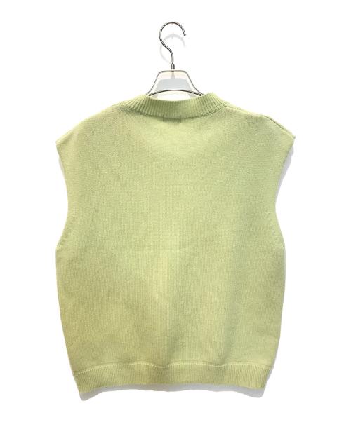 URU（ウル）uru (ウル) ニットベスト　23FUK01 グリーン サイズ:2の古着・服飾アイテム