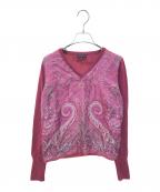ETROエトロ）の古着「ニット」｜ショッキングピンク