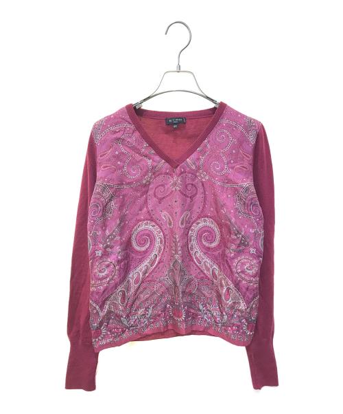 ETRO（エトロ）ETRO (エトロ) ニット ショッキングピンク サイズ:Lの古着・服飾アイテム