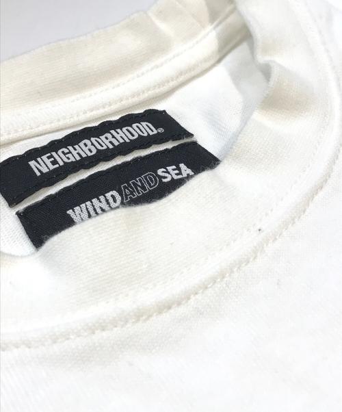 NEIGHBORHOOD（ネイバーフッド）NEIGHBORHOOD (ネイバーフッド) WIND AND SEA (ウィンダンシー) Tシャツ　221FRWSN-STM01S ホワイト サイズ:Lの古着・服飾アイテム