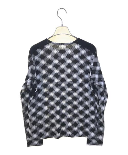 HIROKO KOSHINO（ヒロコ コシノ）HIROKO KOSHINO (ヒロコ コシノ) ダイヤチェックプルオーバー　RHKAU-87360 ブラック サイズ:38の古着・服飾アイテム