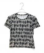 TRUNK HIROKO KOSHINOトランク ヒロコ コシノ）の古着「ジオメトリック柄プリントカットソー」｜ベージュ