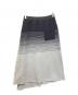 TRUNK HIROKO KOSHINO (トランク ヒロコ コシノ) グラデーションボーダーデザインスカート　RSQAT-32400 グレー サイズ:38：5000円