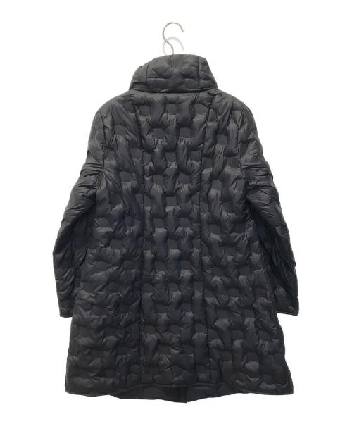 TRUNK HIROKO KOSHINO（トランク ヒロコ コシノ）TRUNK HIROKO KOSHINO (トランク ヒロコ コシノ) TRUNKロゴ中綿入りカジュアルコート　RSUAV-06690 ブラック サイズ:38の古着・服飾アイテム