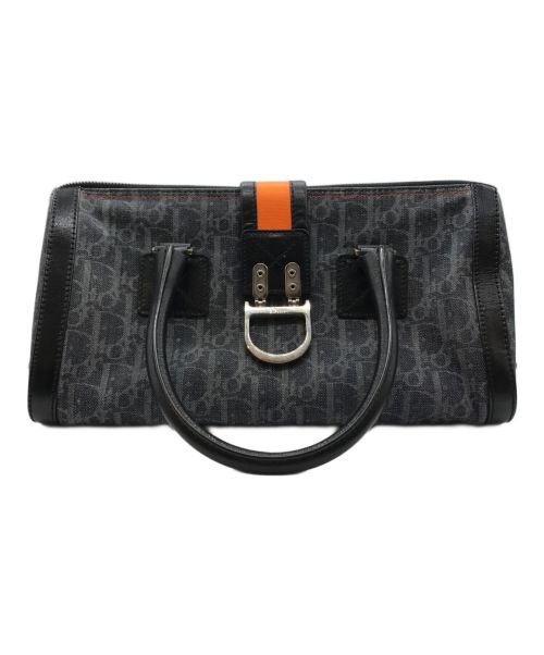 Christian Dior（クリスチャン ディオール）Christian Dior (クリスチャン ディオール) トロッターハンドバッグ 02 BO 1015 ブルーの古着・服飾アイテム