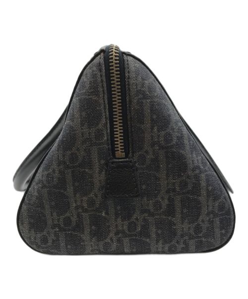 Christian Dior（クリスチャン ディオール）Christian Dior (クリスチャン ディオール) トロッターハンドバッグ 02 BO 1015 ブルーの古着・服飾アイテム