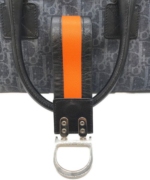 Christian Dior（クリスチャン ディオール）Christian Dior (クリスチャン ディオール) トロッターハンドバッグ 02 BO 1015 ブルーの古着・服飾アイテム