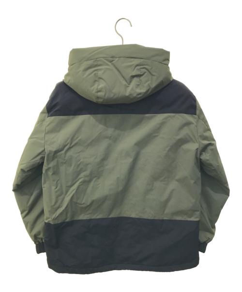 CAMP 7（キャンプ７）CAMP 7 (キャンプ７) 切替フードダウンジャケット　CP4402631002 オリーブ×ブラック サイズ:Mの古着・服飾アイテム