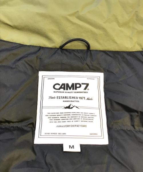 CAMP 7（キャンプ７）CAMP 7 (キャンプ７) 切替フードダウンジャケット　CP4402631002 オリーブ×ブラック サイズ:Mの古着・服飾アイテム