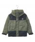 CAMP 7（キャンプ７）の古着「切替フードダウンジャケット　CP4402631002」｜オリーブ×ブラック