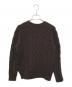 BATONER (バトナ―) UNITED ARROWS (ユナイテッドアローズ) ケーブルニット ブラウン サイズ:Free：5000円