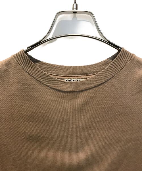 AURALEE（オーラリー）AURALEE (オーラリー) LUSTER PLAITING TEE ブラウン サイズ:1の古着・服飾アイテム