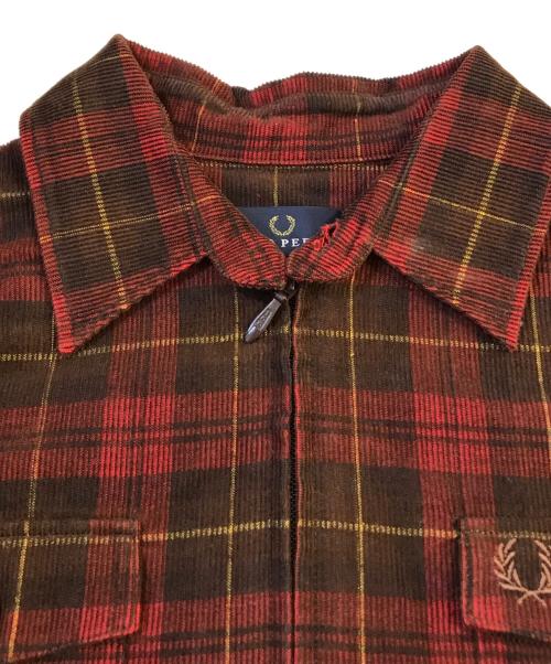FRED PERRY（フレッドペリー）FRED PERRY (フレッドペリー) シャツ レッド サイズ:Mの古着・服飾アイテム
