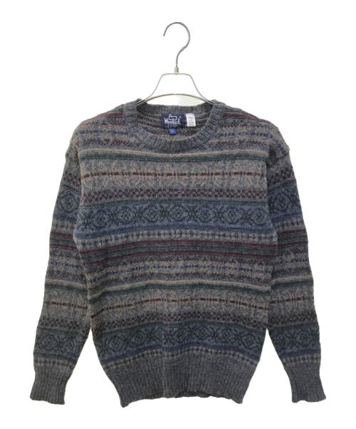 WOOLRICH（ウールリッチ）WOOLRICH (ウールリッチ) ニット グレー サイズ:Mの古着・服飾アイテム