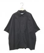 journal standard luxeジャーナルスタンダード ラックス）の古着「タイプワッシャー ワイドシャツ　23050440036020」｜ブラック