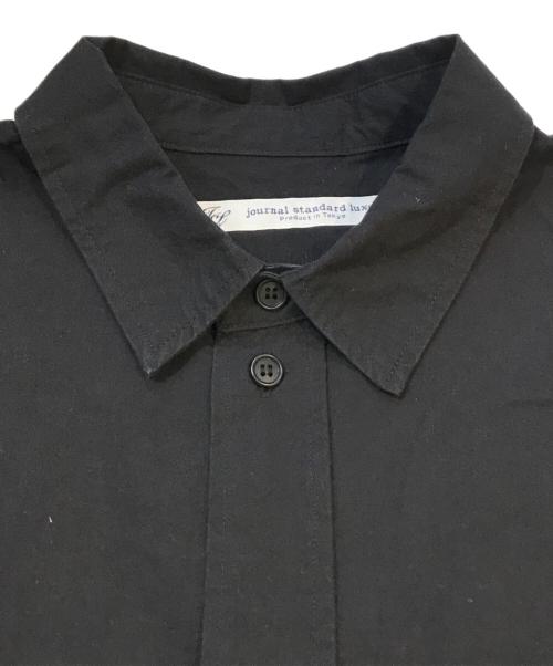 journal standard luxe（ジャーナルスタンダード ラックス）JOURNAL STANDARD LUXE (ジャーナルスタンダード リュクス) タイプワッシャー ワイドシャツ　23050440036020 ブラック サイズ:表記無しの古着・服飾アイテム