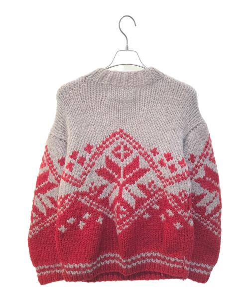 KANATA（カナタ）KANATA (カナタ) ハーフジップカウチンニット ベージュ サイズ:表記無しの古着・服飾アイテム