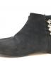 MIU MIU (ミュウミュウ) ビジュー装飾サイドジップブーツ ブラック サイズ:SIZE 37 1/2：6000円