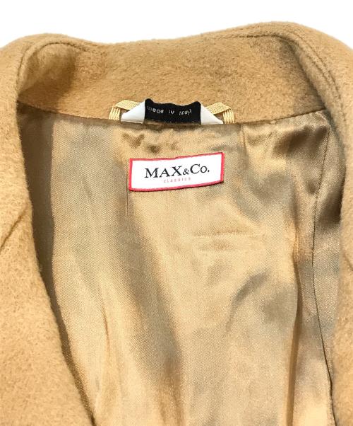 MAX&Co.（マックスアンドコー）MAX&Co. (マックスアンドコー) ウールカシミヤチェスターロングコート ベージュ サイズ:Mの古着・服飾アイテム