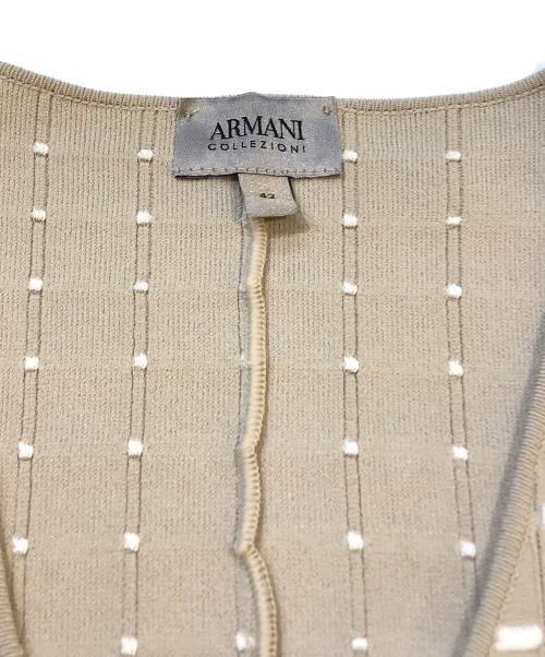 ARMANI COLLEZIONI（アルマーニ コレツィオーニ）ARMANI COLLEZIONI (アルマーニ コレツィオーニ) ジャケット ベージュ サイズ:42の古着・服飾アイテム