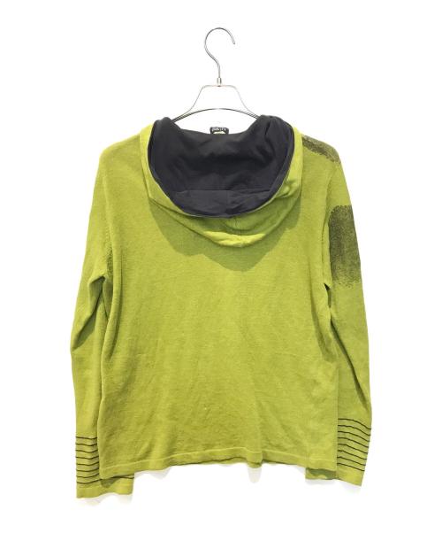 ARMANI JEANS（アルマーニジーンズ）ARMANI JEANS (アルマーニジーンズ) ニット 黄緑 サイズ:Lの古着・服飾アイテム