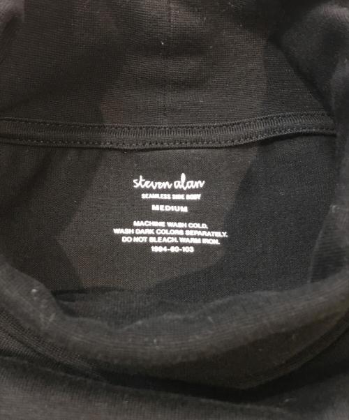 STEVEN ALAN（スティーブンアラン）STEVEN ALAN (スティーブンアラン) チューブボディ タートルネック カットソー　8112-199-0434 ブラック サイズ:MEDIUMの古着・服飾アイテム