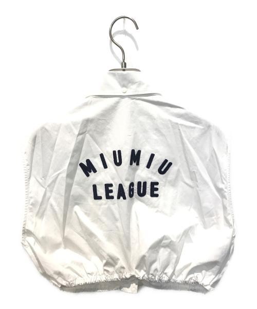 MIU MIU（ミュウミュウ）MIU MIU (ミュウミュウ) シャツ　MK1528 ネイビー サイズ:38の古着・服飾アイテム