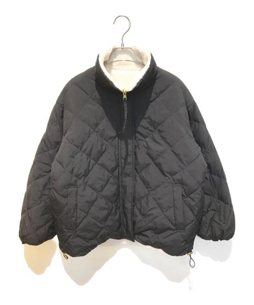 UNFILO（アンフィーロ）UNFILO (アンフィーロ) TAION (タイオン) リバーシブルボアダウン ブラック×ホワイト サイズ:Sの古着・服飾アイテム