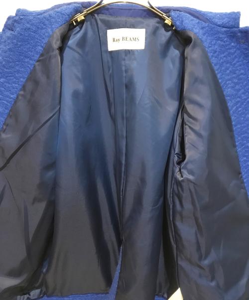 RAY BEAMS（レイ ビームス）RAY BEAMS (レイ ビームス) ループ シャギー ハーフ コート ブルー サイズ:Freeの古着・服飾アイテム