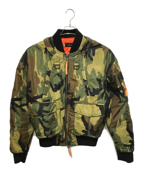 DSQUARED2（ディースクエアード）DSQUARED2 (ディースクエアード) カモフラジャケット オリーブ サイズ:XLの古着・服飾アイテム