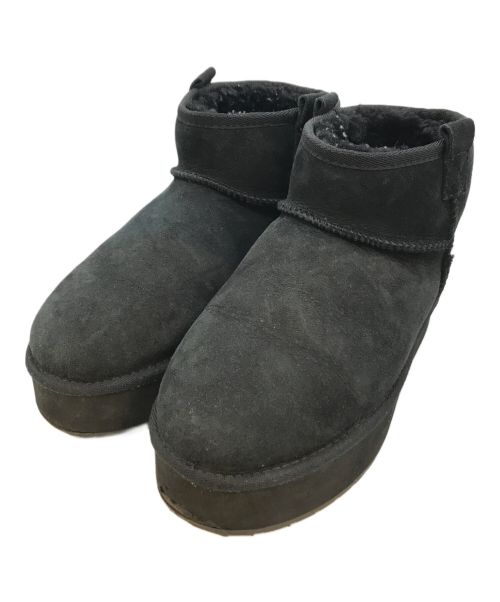 EMU Australia（エミュ）emu australia (エミュ) ムートン厚底ブーツ ブラック サイズ:25の古着・服飾アイテム