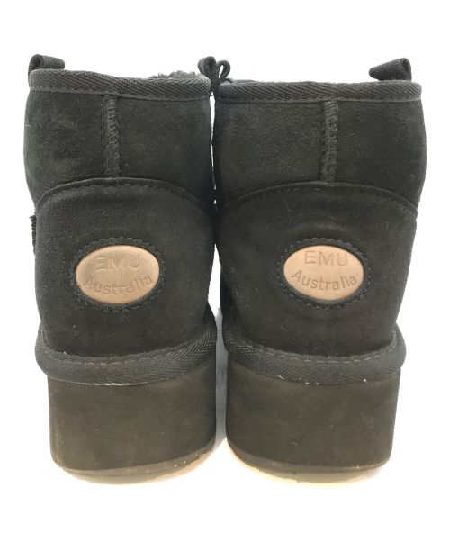 EMU Australia（エミュ）emu australia (エミュ) ムートン厚底ブーツ ブラック サイズ:25の古着・服飾アイテム