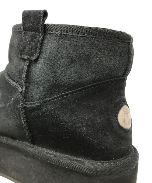 EMU Australia（エミュ）emu australia (エミュ) ムートン厚底ブーツ ブラック サイズ:25の古着・服飾アイテム