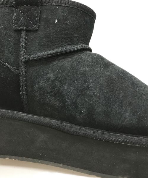 EMU Australia（エミュ）emu australia (エミュ) ムートン厚底ブーツ ブラック サイズ:25の古着・服飾アイテム