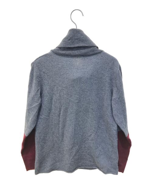 ALPHA（アルファ）ALPHA (アルファ) SOU・SOU (ソウソウ) 襟巻違い袖ニット グレー サイズ:表記無しの古着・服飾アイテム