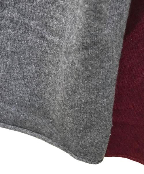 ALPHA（アルファ）ALPHA (アルファ) SOU・SOU (ソウソウ) 襟巻違い袖ニット グレー サイズ:表記無しの古着・服飾アイテム