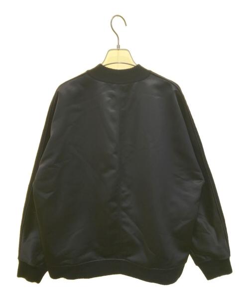 theory luxe（セオリーリュクス）theory luxe (セオリーリュクス) バックサテンブルゾンカーディガン ブラック サイズ:38の古着・服飾アイテム