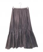 BENARAS by CITRUSベナラス バイ シトラス）の古着「シルクスカート　24060939000510」｜ブラウン