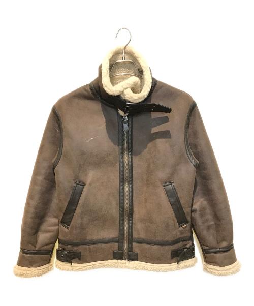 ALPHA（アルファ）ALPHA (アルファ) B-3 JACKET FAKE MOUTON　TA1398-068 ブラウン サイズ:Mの古着・服飾アイテム
