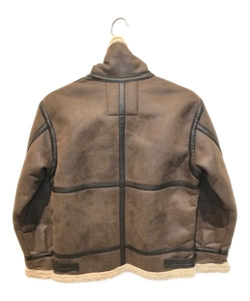 ALPHA（アルファ）ALPHA (アルファ) B-3 JACKET FAKE MOUTON　TA1398-068 ブラウン サイズ:Mの古着・服飾アイテム